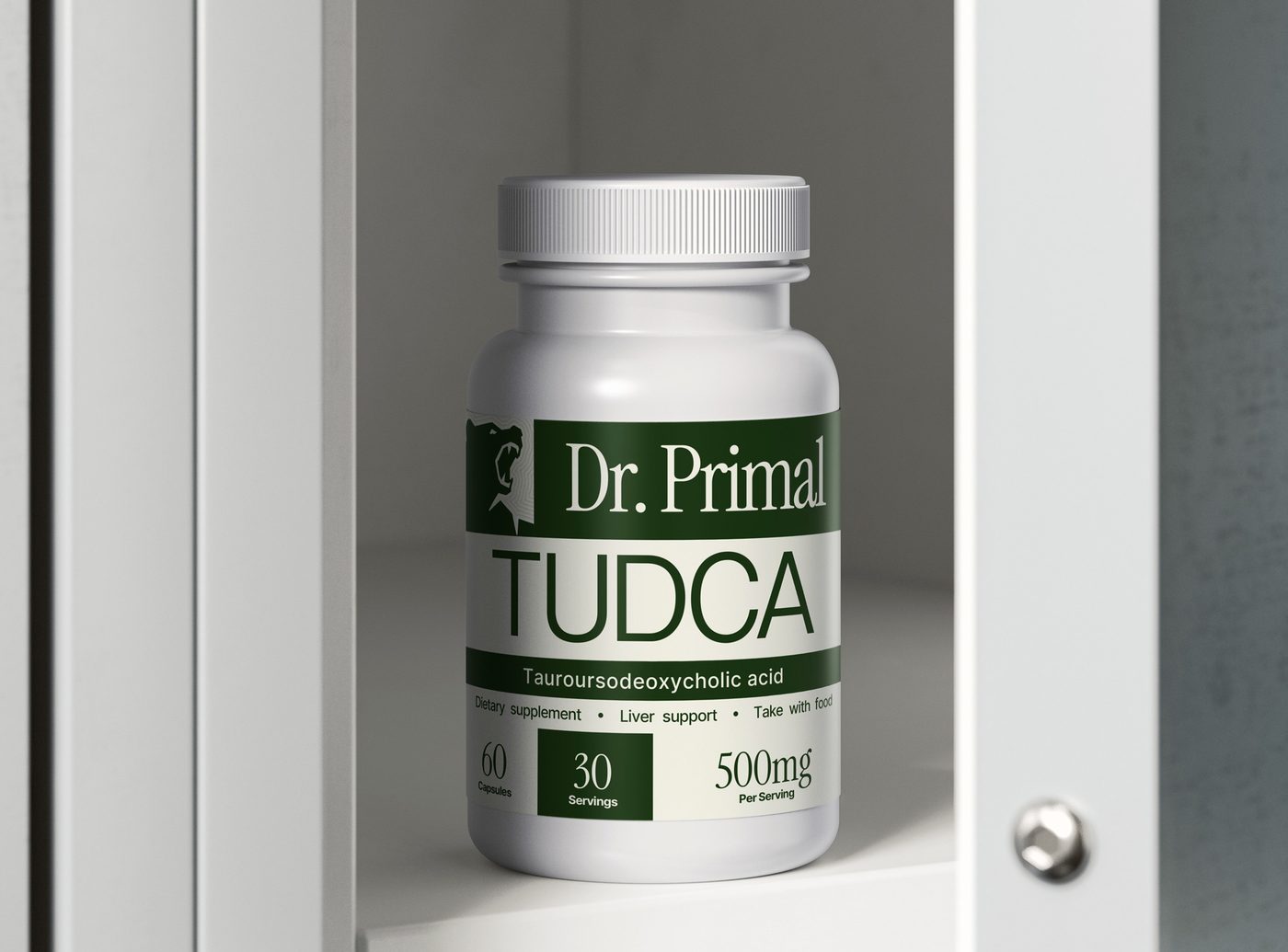 Dr. Primal Pure TUDCA bottle